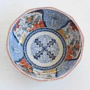 【31243】伊万里の大鉢 明治/ Imari Big Bowl Botan/ Meiji