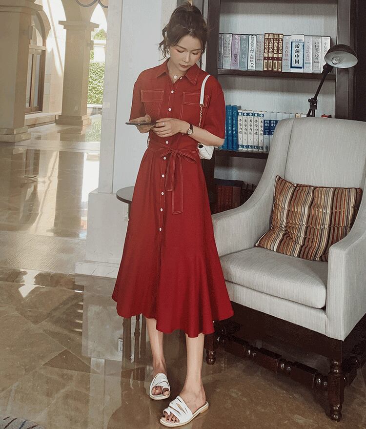 春夏新作❤️ストレッチロングワンピース⭐️ レディース ワンピース