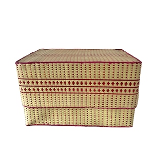 Rectangular colourful basket LL w41cm×30.5cm×h24cm四角カラフル蓋付き収納かご特大サイズ