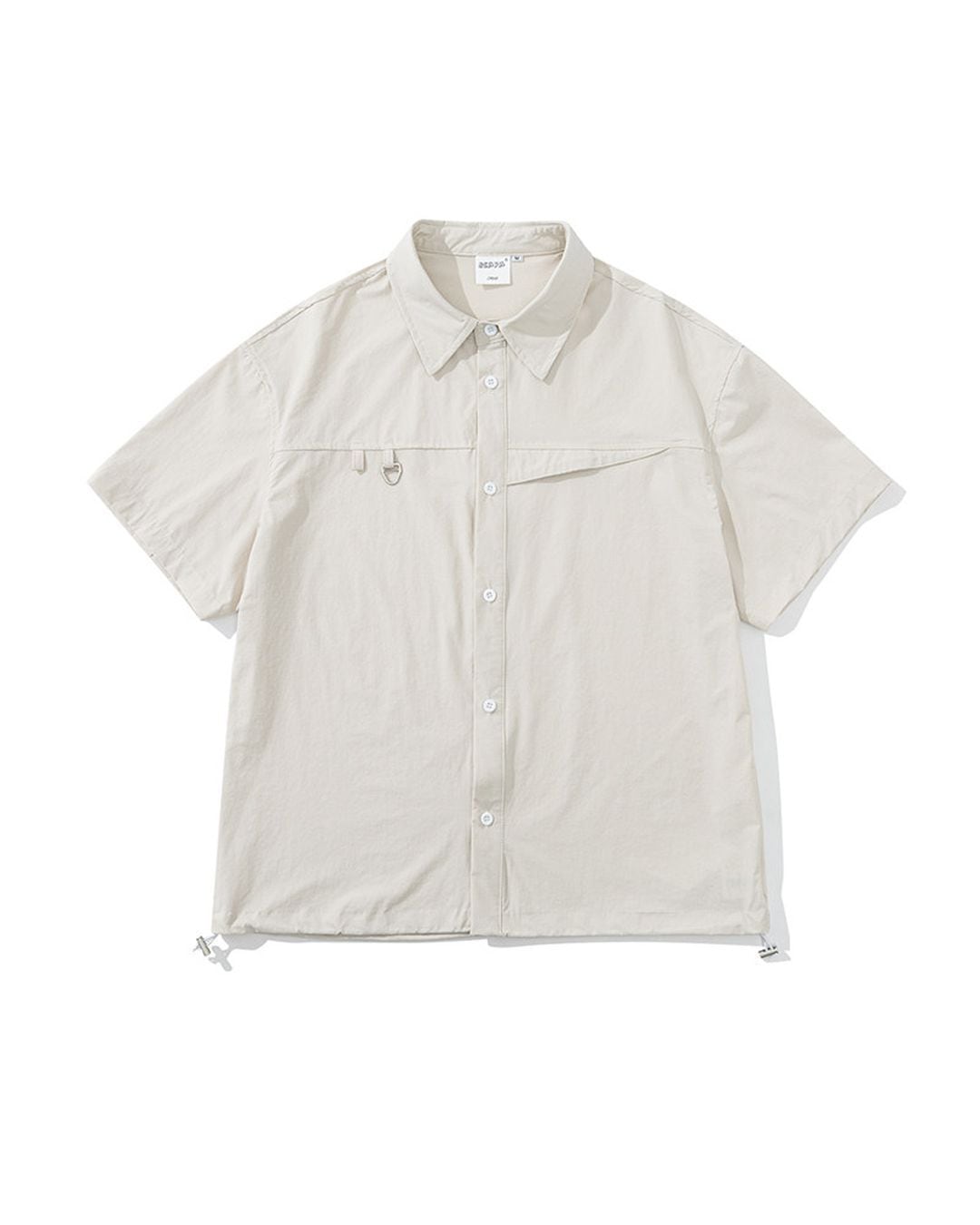 Open Collar D-Ring Short Sleeve Shirt x01319 | XPOSE