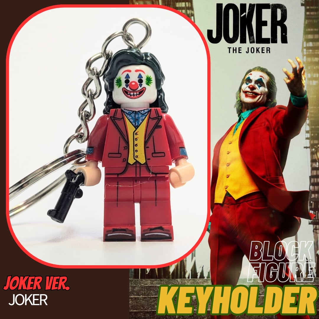 ♧ 再入荷！★ブロックフィギュアキーホルダー★【 JOKER / ジョーカー 】 『 ジョーカー Joker ver. 』〚アメリカン雑貨 アメトイ〛