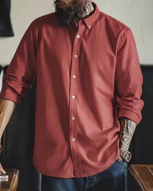 Casual Oxford Long Sleeve Shirt  K0217