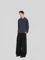 Nothingnoth Curved Pleated Pants