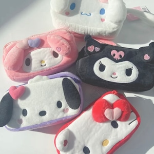 【韓国公式】sanrio caracters heart pouch 6type / サンリオキャラクターズ ハート ポーチ ペンケース サンリオコリア 韓国限定