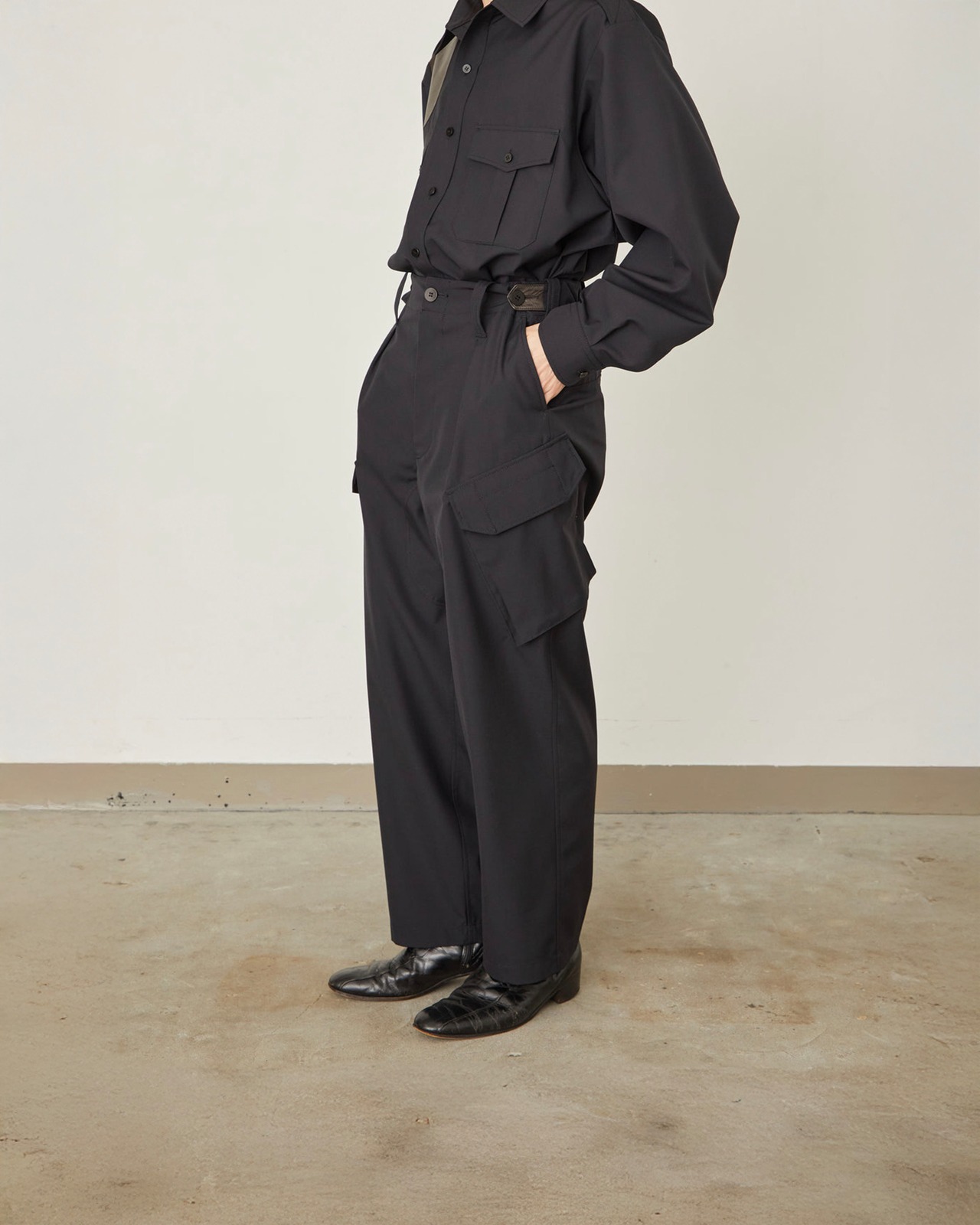 I'm here - UN(I)FORM : MILITARY PANTS / BLACK