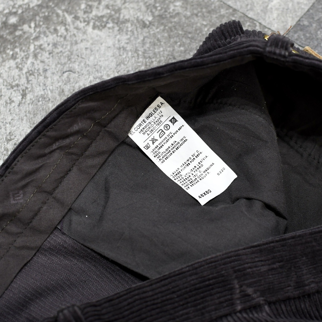 dark brown 2 tuck corduroy pants