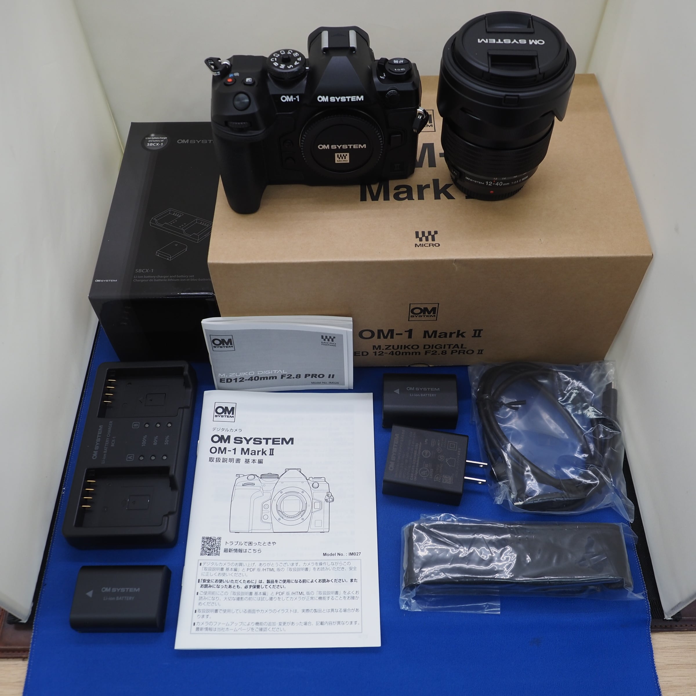【中古品】OM SYSTEM オーエムシステム OM SYSTEM OM-1 Mark II 12-40mm F2.8 PRO II レンズキット