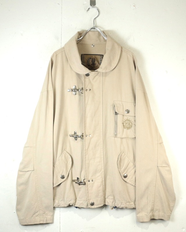 【Caka act2】“POLBOT”Fireman Buckle Vintage Shorts Length Jacket