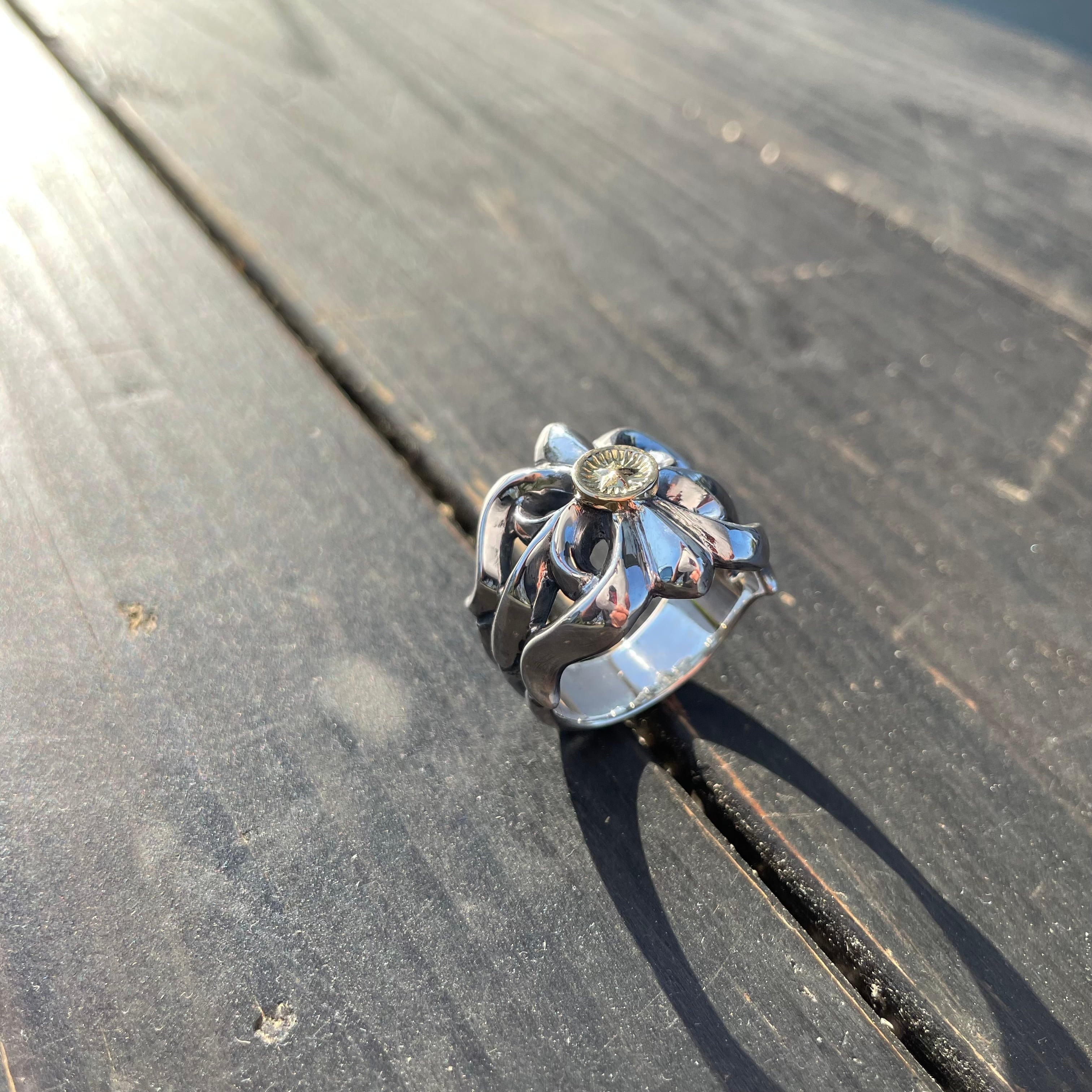 K18 Star Point Liberring | LENNY SILVERSMITH