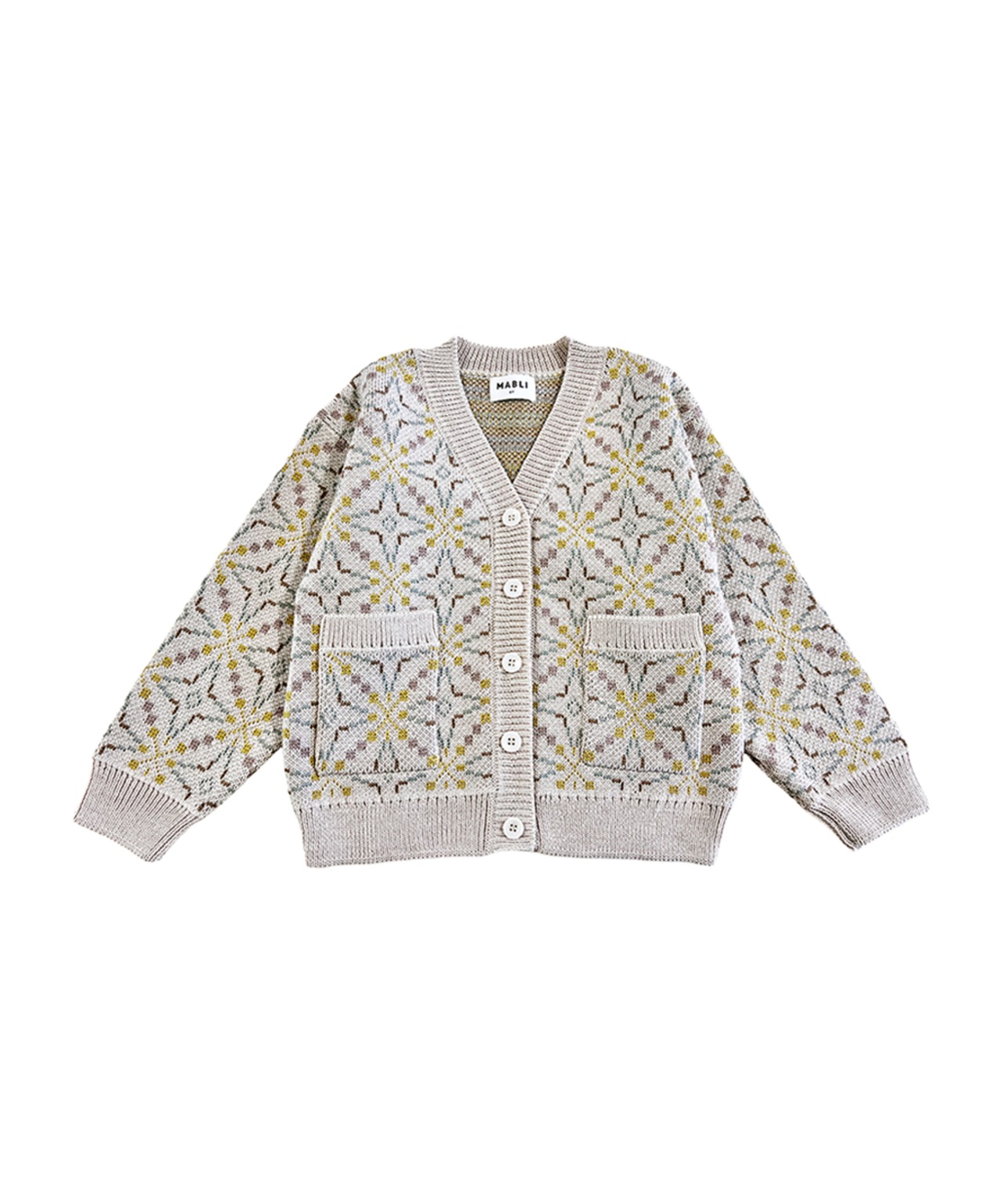 4,6Y - LLYN CARDIGAN - ALMOND  / MABLI