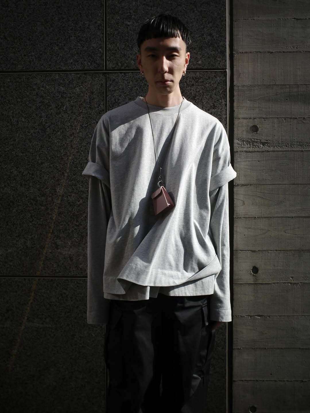 お問い合わせ商品> DRIES VAN NOTEN OVERSIZED FIT SS.T-SHIRTS GREY