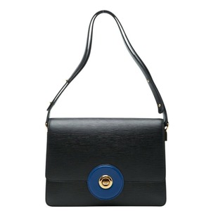 ルイ ヴィトン エピ フリーラン ショルダーバッグ M52415 ノワール ブラック ブルー レザー レディース LOUIS VUITTON 【中古】