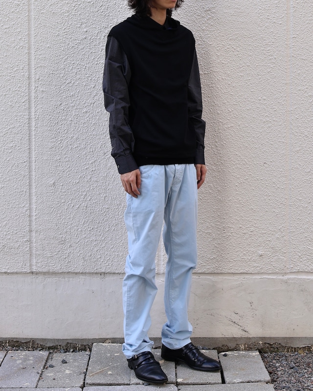 【ALEXANDER WANG】no sleeve knit hoodie