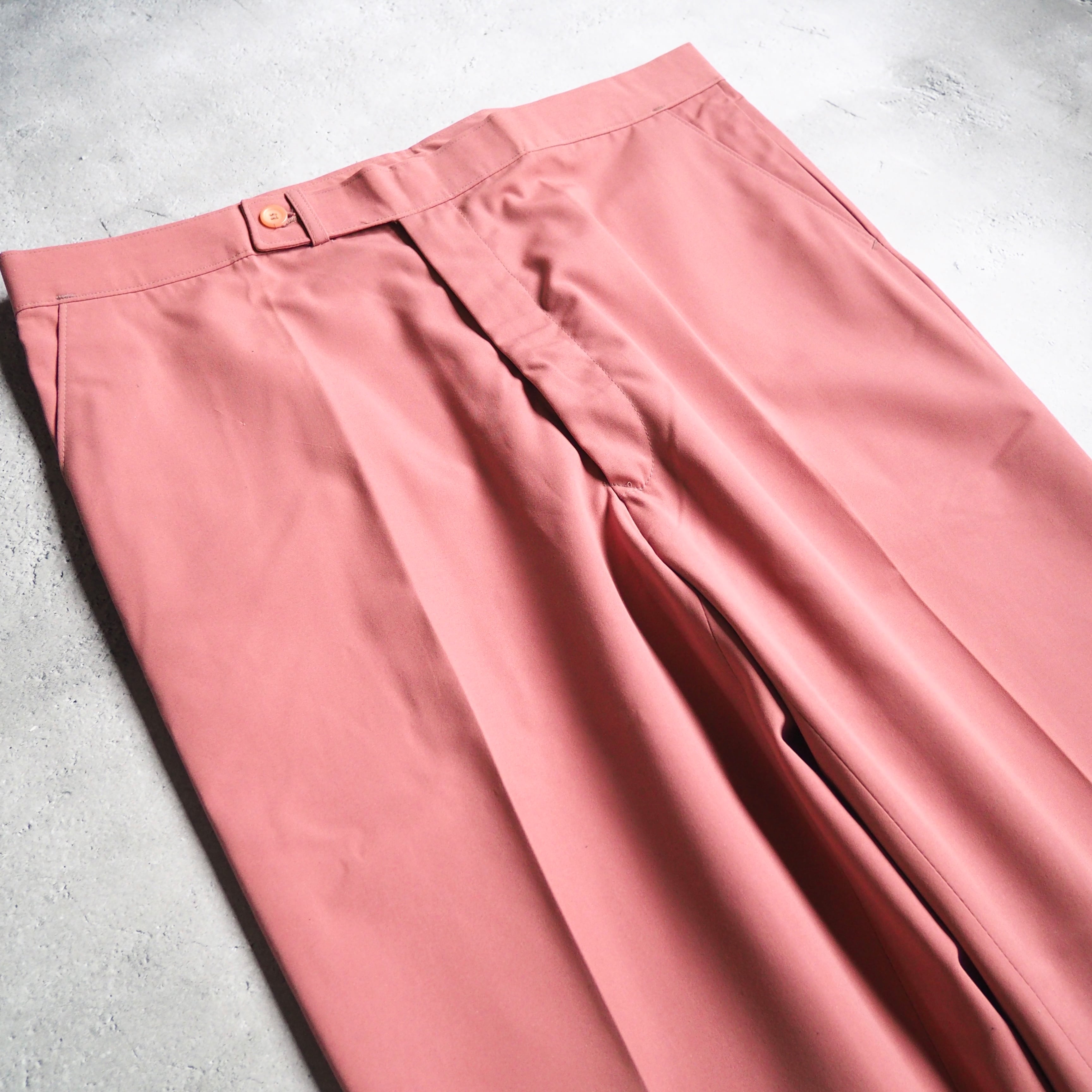 Beautiful flamingo Pink color Vintage slacks Pants
