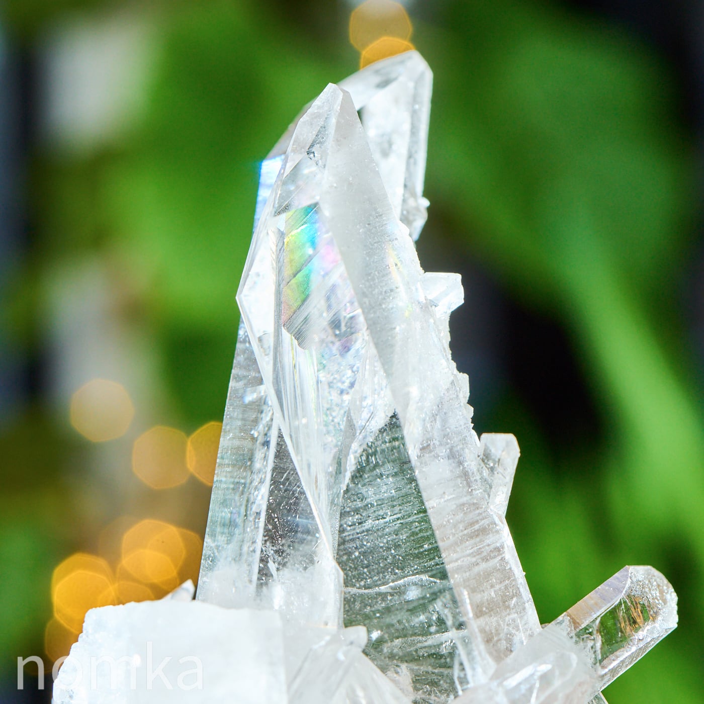 光を抱く虹の翼】アーカンソー産 水晶クラスター 89.7g ngem-0265 | nomka