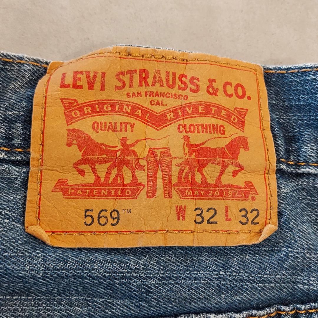 リーバイス569 Levis W32 ブルーデニム 青 ヒゲ 古着 18312 | fuufu