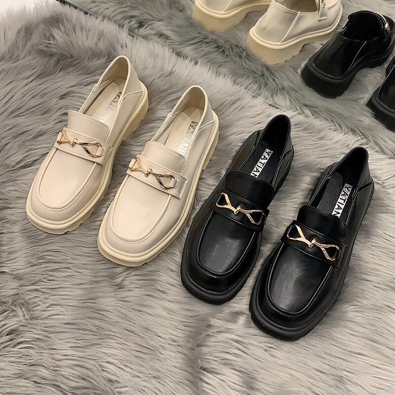 シングルスプリングレッドスタイルレザーセット 靴 シューズ ローファー 春物 部族の婦人靴76708601284