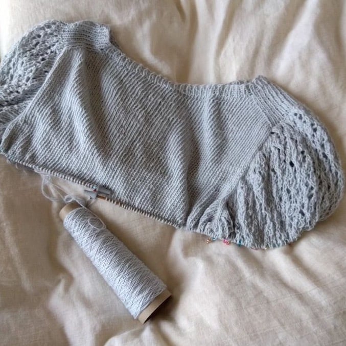 Lacy puff pullover（Mサイズ）｜山口えつこ さんコラボキット