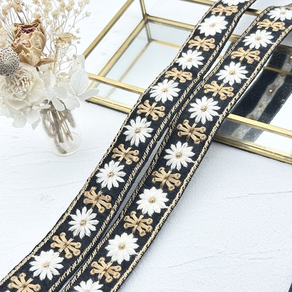 インド刺繍リボン【太幅】.* 引き回さ ストック紹介 *