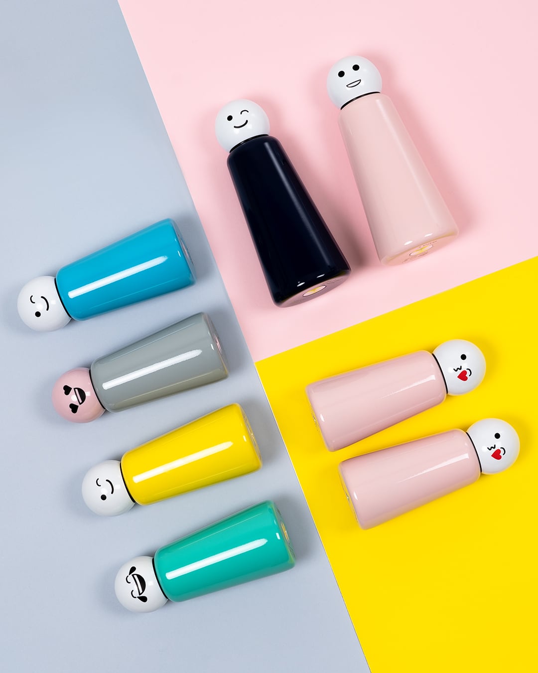 Skittle Bottle Mini 300ml - MINI_TURQUOISE & WHITE LAUGH | Lund