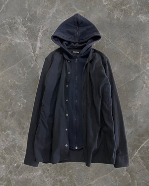 "RAFSIMONS 02AW" shirt layered hoodie jacket
