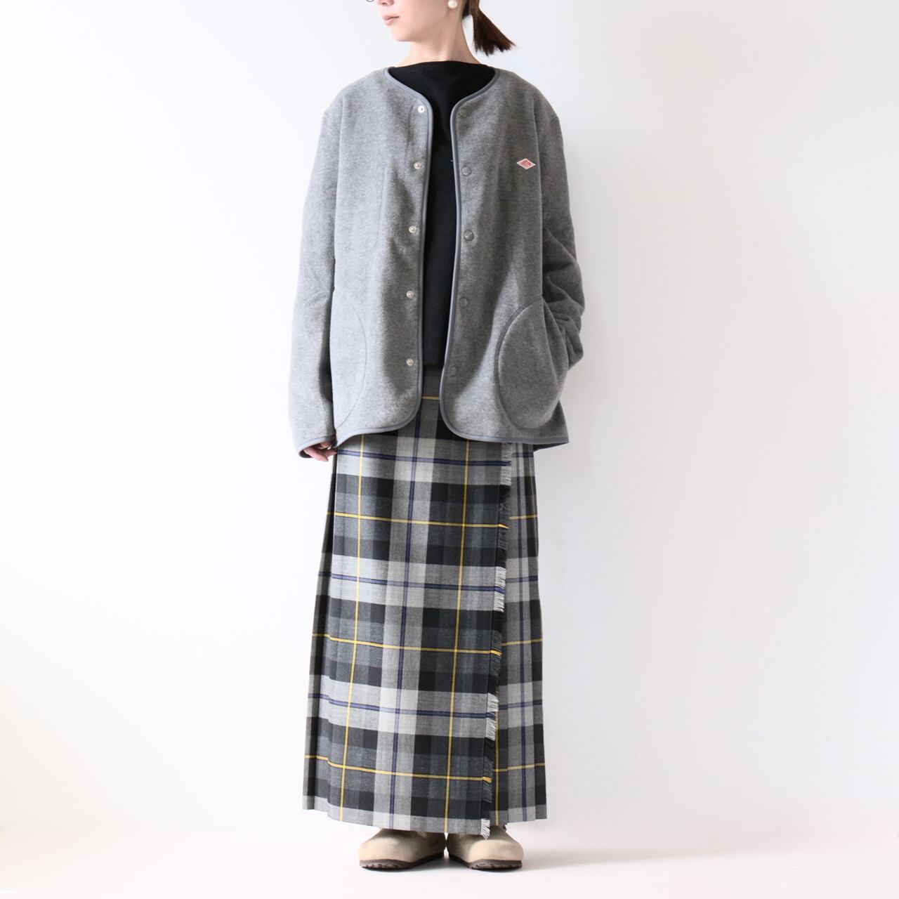 M*G様 DANTON フリース DANTON [ダントン] M FLEECE COLLARLESS JACKET [JD-8939] フリース