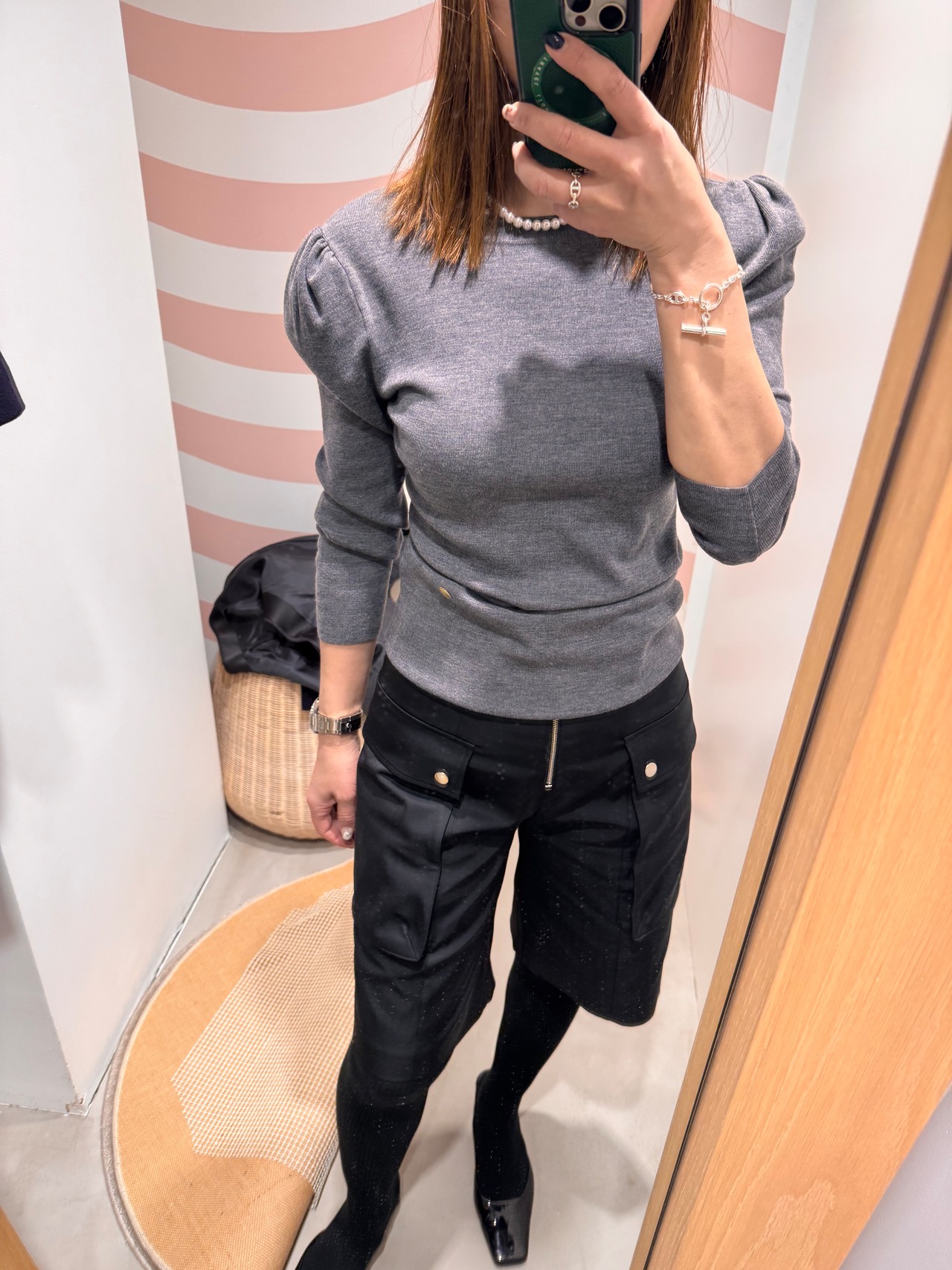 BORDERS at BALCONY UTILITY HALF PANTS ボーダーズアットバルコニー　ユーティリティハーフパンツ