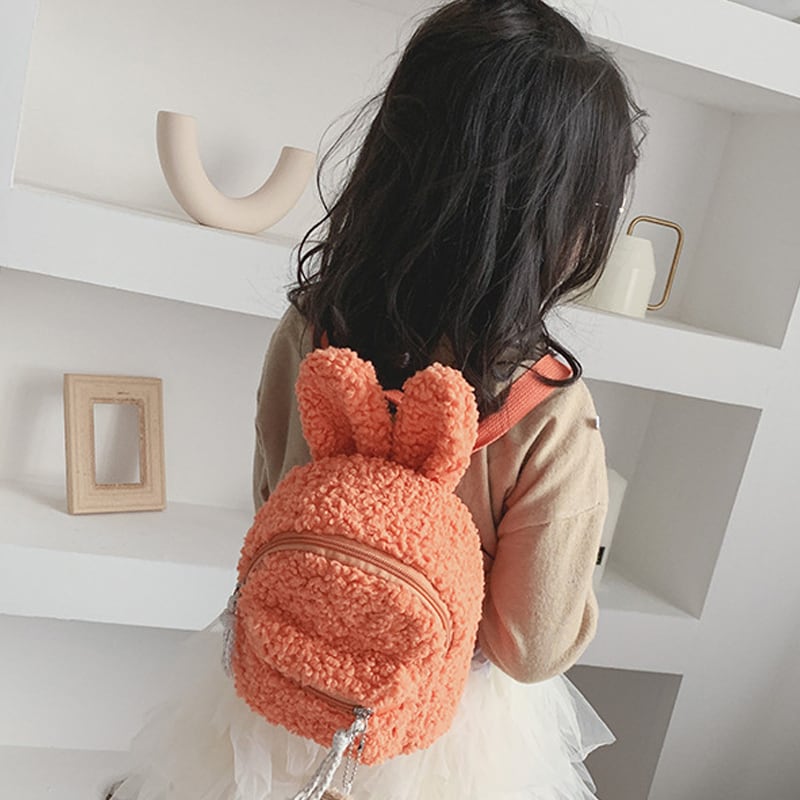 GOODS】春っぽいふわふわぬいぐるみバックパック | 韓国子供服