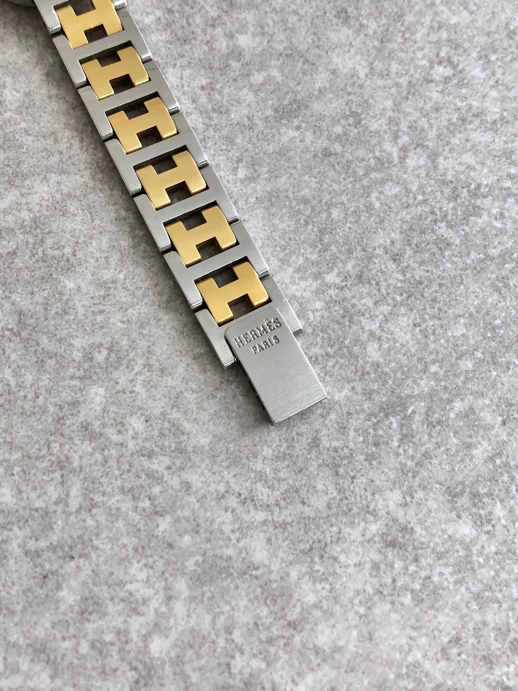 HERMES エルメス クリッパー 腕時計 シルバー ゴールド ステンレス