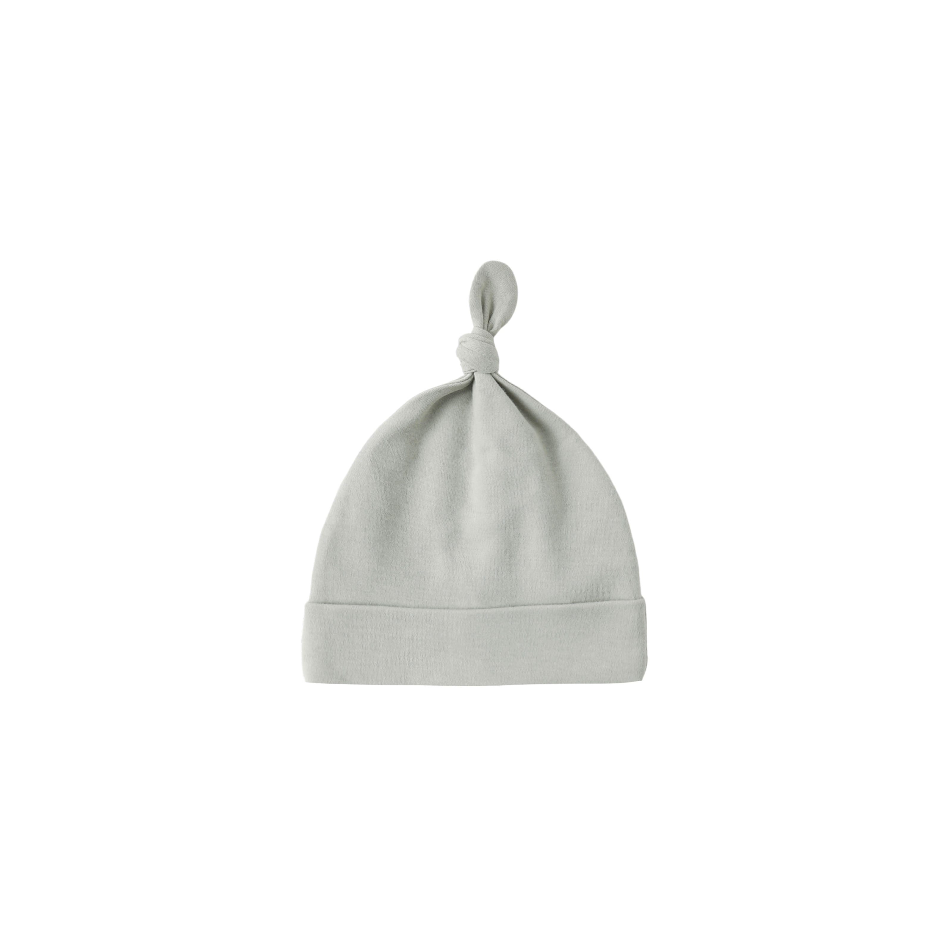 Quincy Mae(クインシーメイ) / 26ss KNOTTED BABY HAT / SAGE / 0-6M