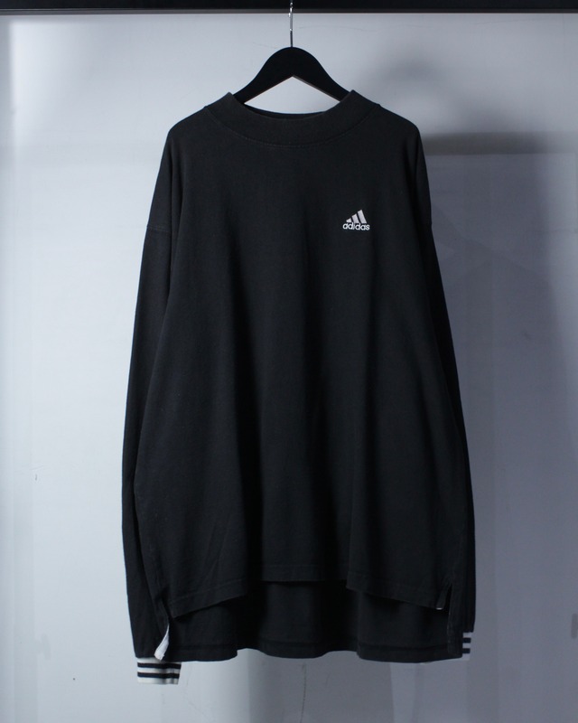 【Caka BLACK】“OLD adidas” Logo Embroidery Vintage Loose Sweatshirt