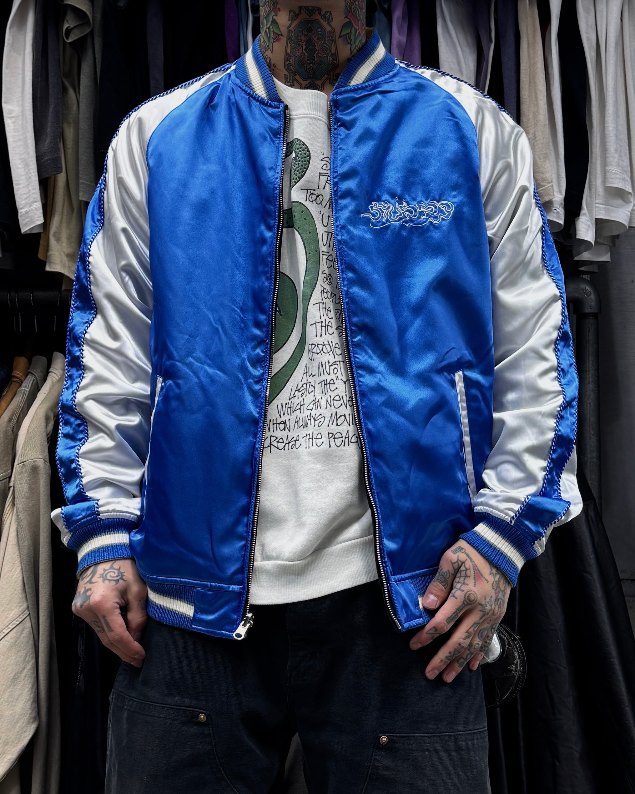 Special!!】10's old stussy Souvenir Jacket “スカジャン” “別珍