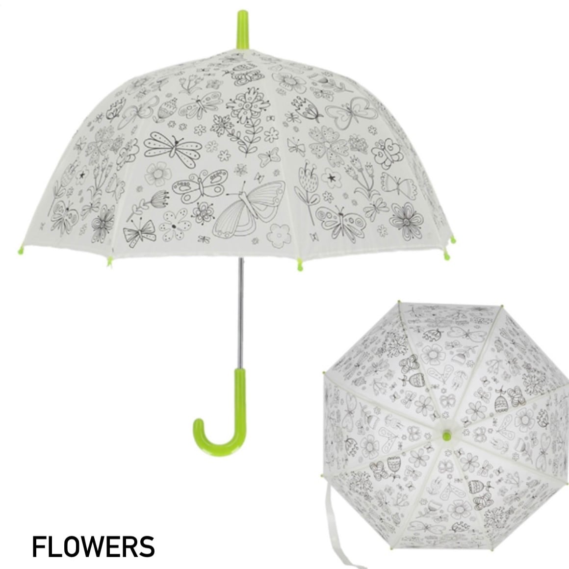 エッシャートデザイン Color in umbrella jungle flowers 傘