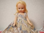 布花帽子と花柄ドレス「Nancy Ann Story Book Doll」(破れあり) 画像8