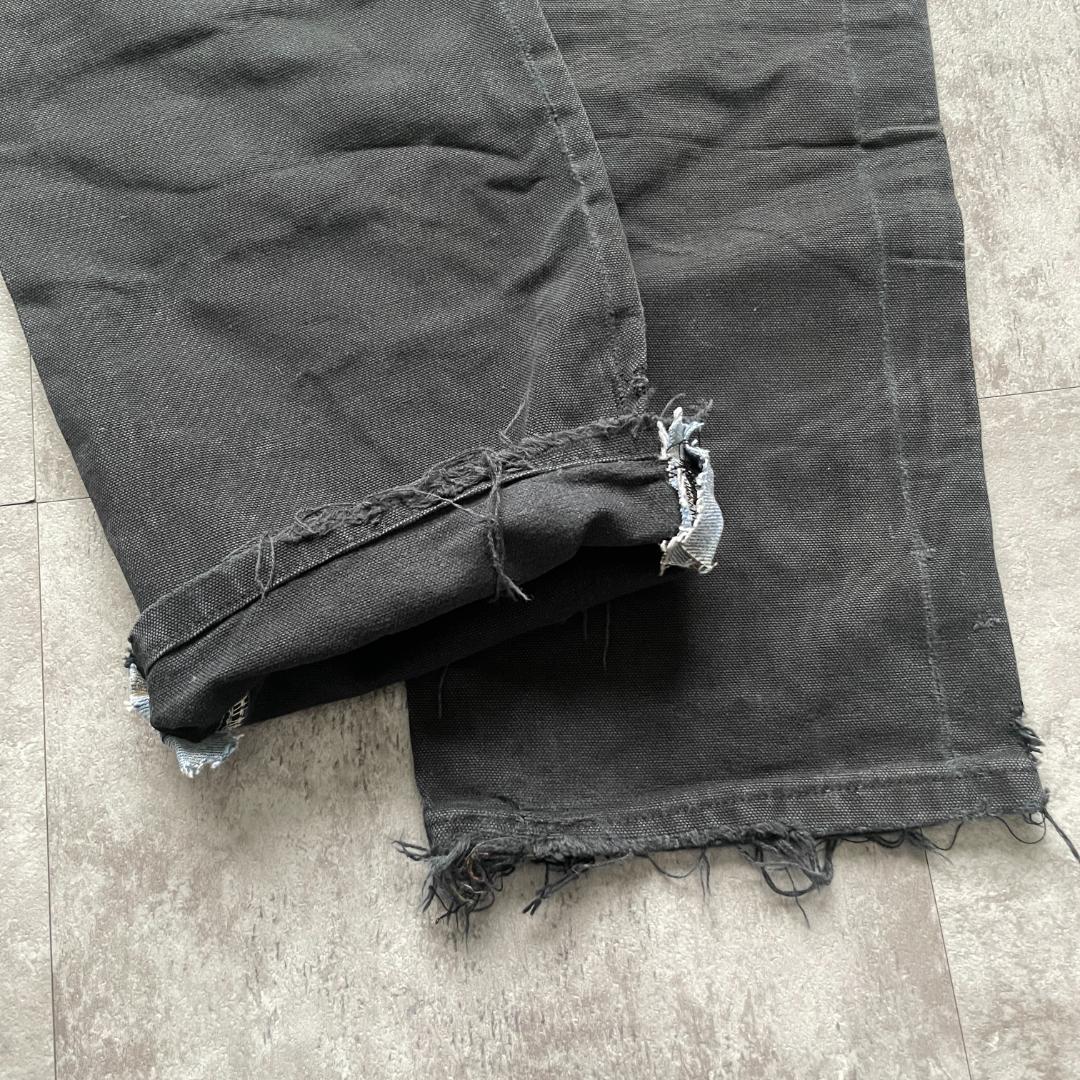 推定00s ブラック ダブルニー Carhartt W 31 L 35 | ib2