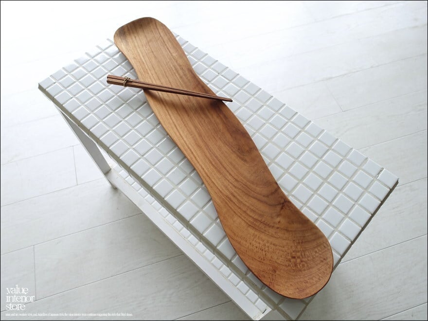 チーク材 長皿Snake60cm 木皿 寿司皿 平皿 前菜皿 ロングプレート 木の皿 お皿 和食器 無垢材食器 ウッドトレイ 銘木食器