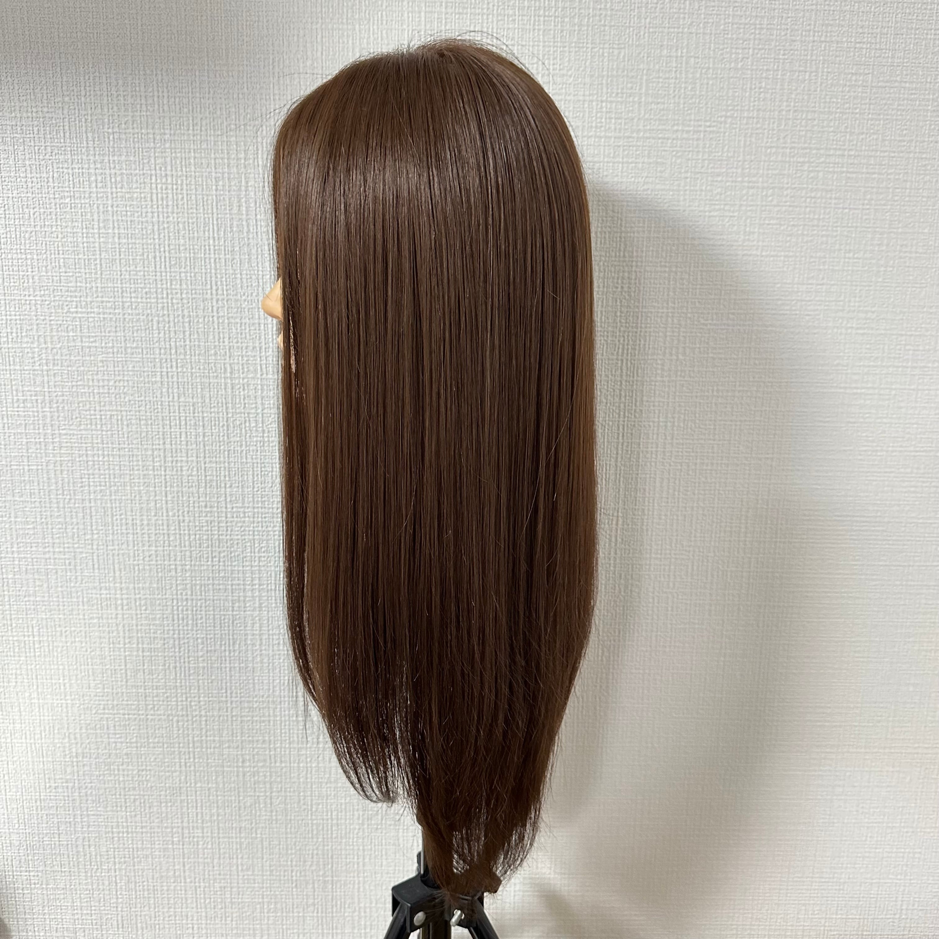 毛量減 羽ウィッグ 55cm ブラウン系 | 百合子ウィッグ