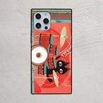 iPhoneケース 黒猫 ドラム 音楽｜ドラムセット 北欧レトロ CAT025