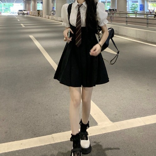 ハイウエストプリーツジャンスカ ・78492