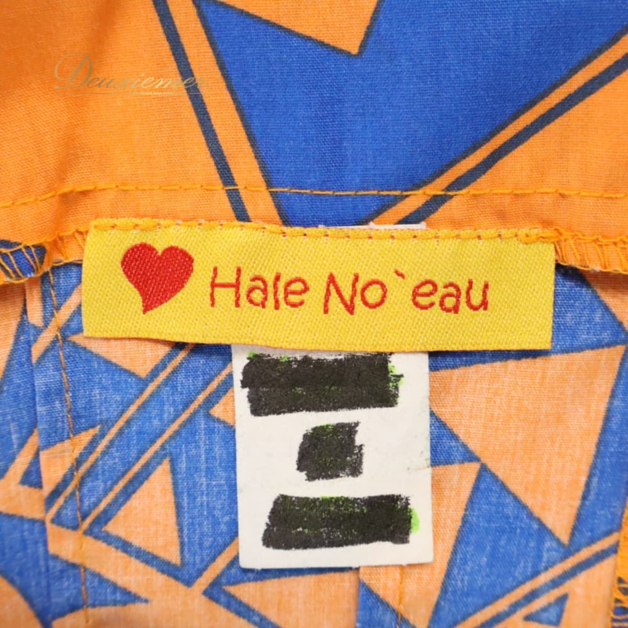 フラダンス 衣装 Hale No’eau ワンピース ドレス オレンジ系 ハワイアンプリント ハワイアン アロハ フラ ダンス レッスン 練習 ブルー系 橙 青 キャミソールドレス 華やか 鮮やか かわいい おしゃれ ハワイアンダンス 練習着 レッスンウェア ハワイ製 ダンス衣装