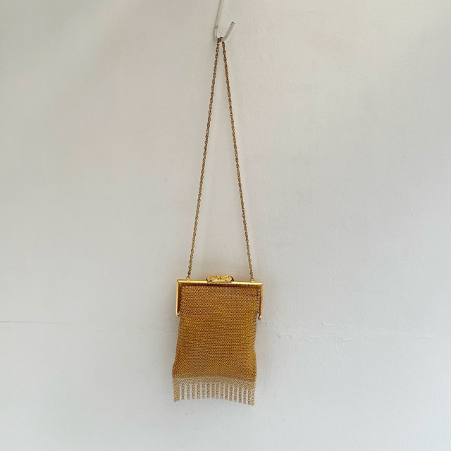 Vintage gold chain fringe shoulder bag TOKYO LAMPOON online shop