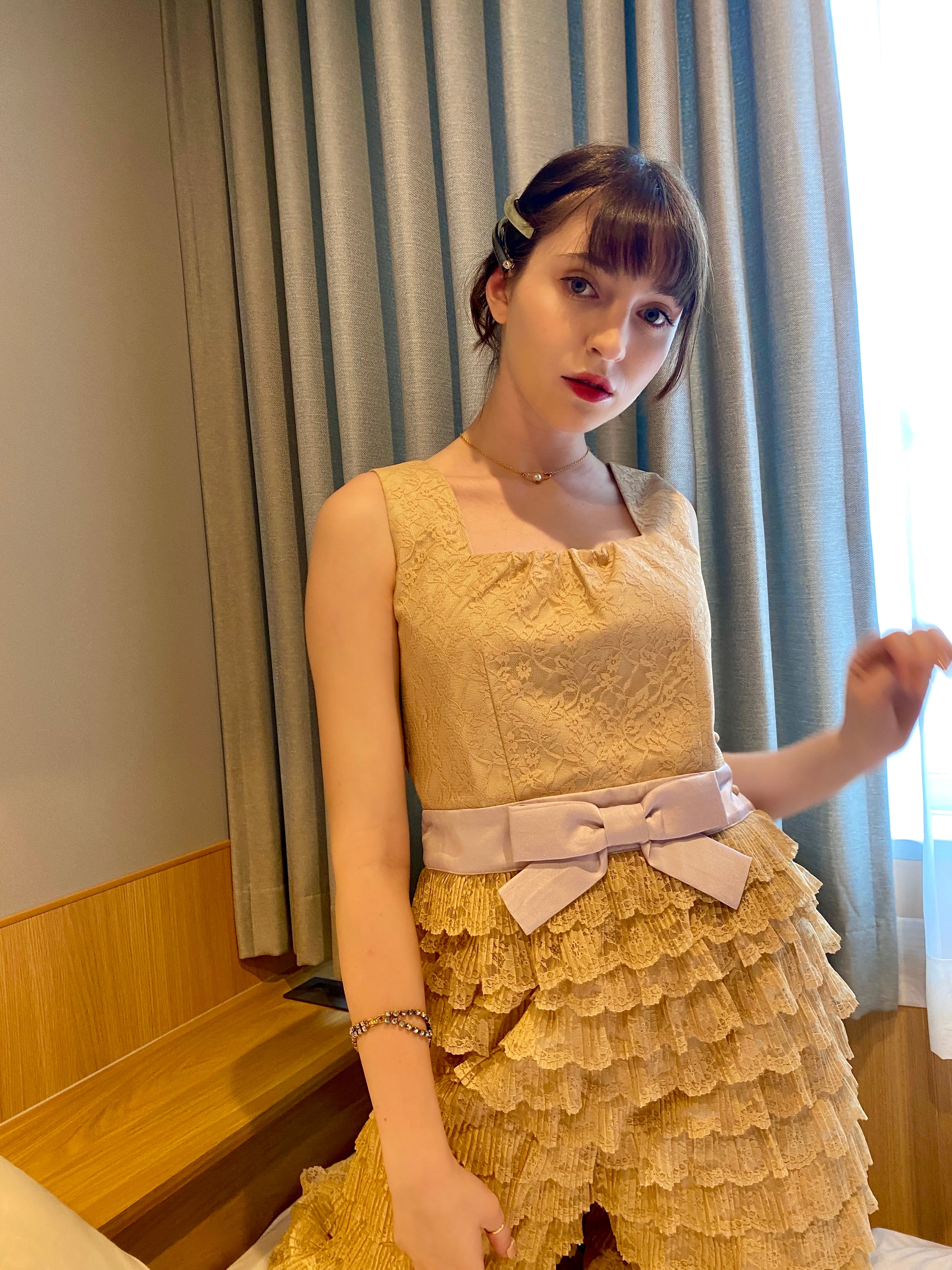 lace ribbon tops（レースリボントップス） | MYRTILLE