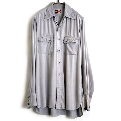 [101] Vintage Rayon Western Shirt [40s~50s] Vintage Western Shirt