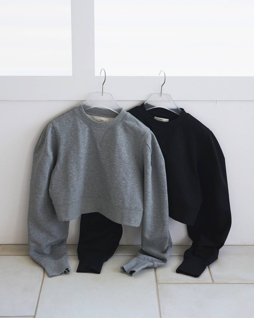 ànuke Compact Short Sweat コンパクトショートスウェット Gray