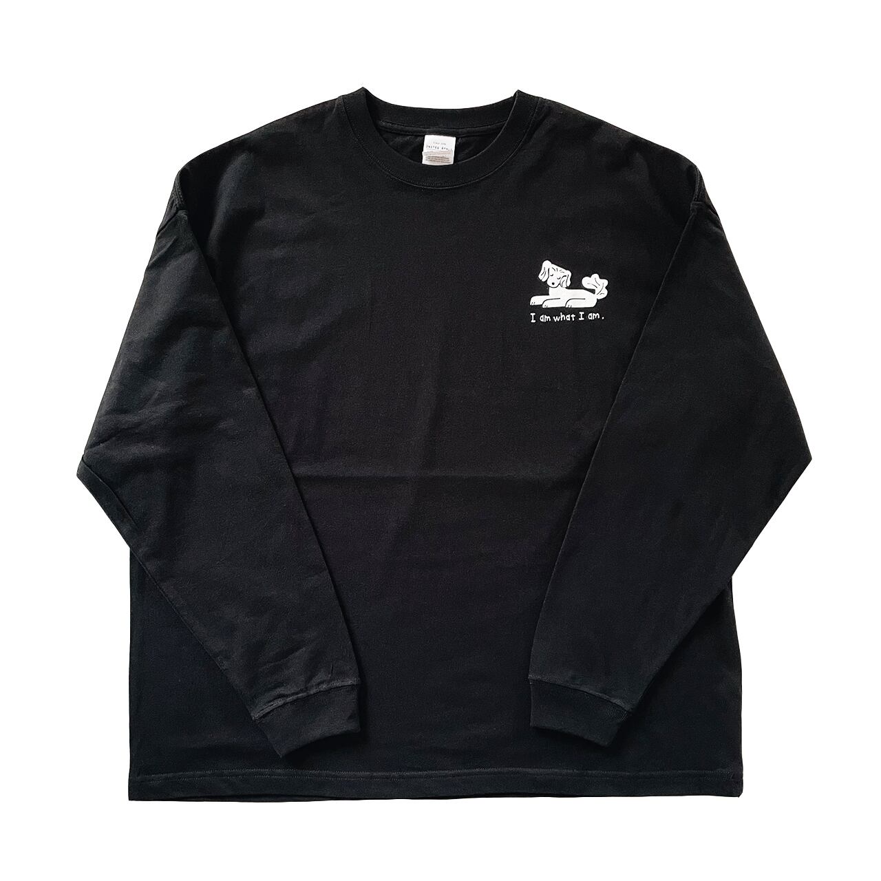 "I am what I am." Long-sleeve shirt (Black)