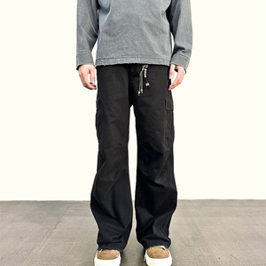 オールドウォッシュヴィンテージレトロダメージ加工ビッグポケットパンツ　1186