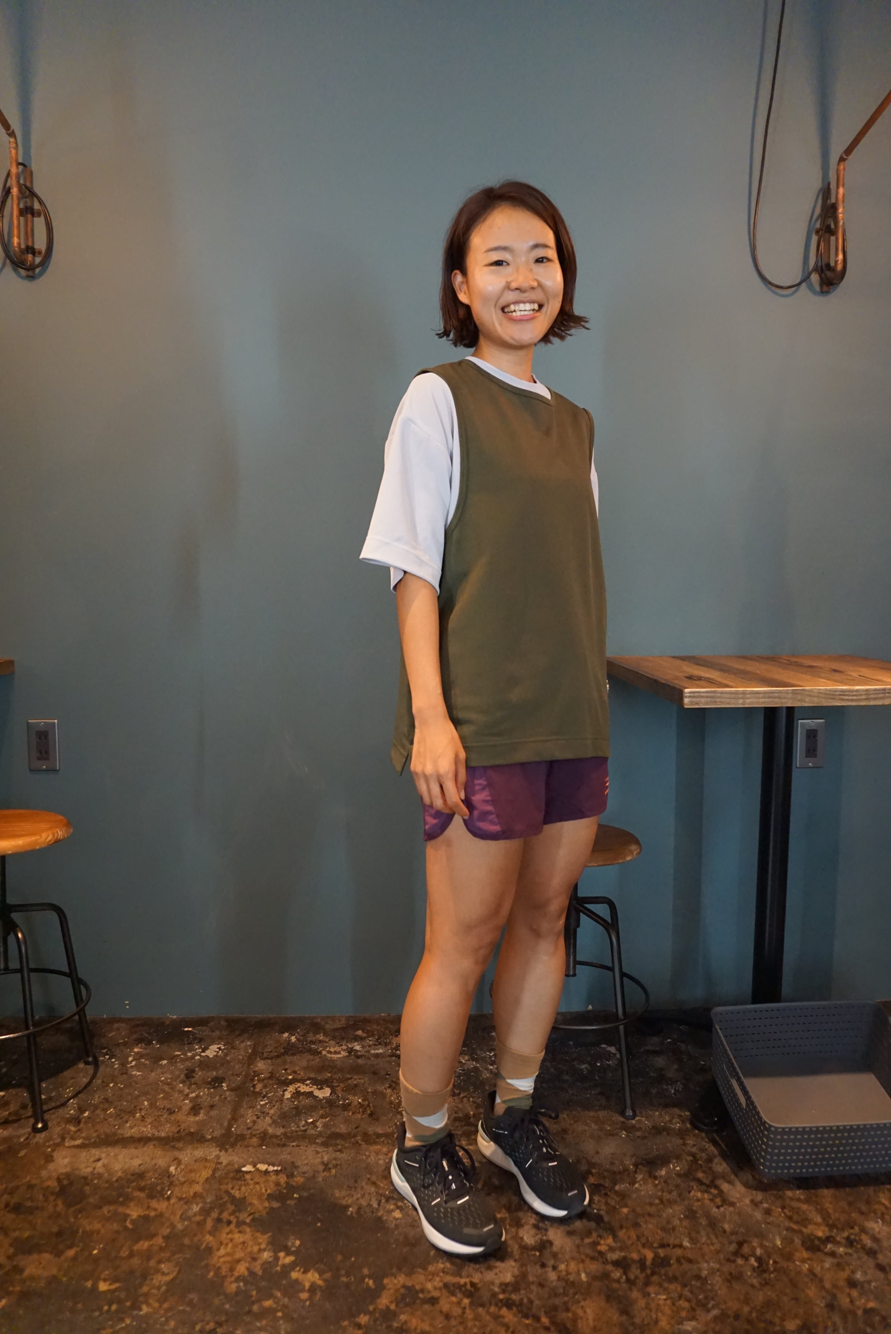 Sato Running Bib : Color Brown | TANNUKI Running Wear Shop