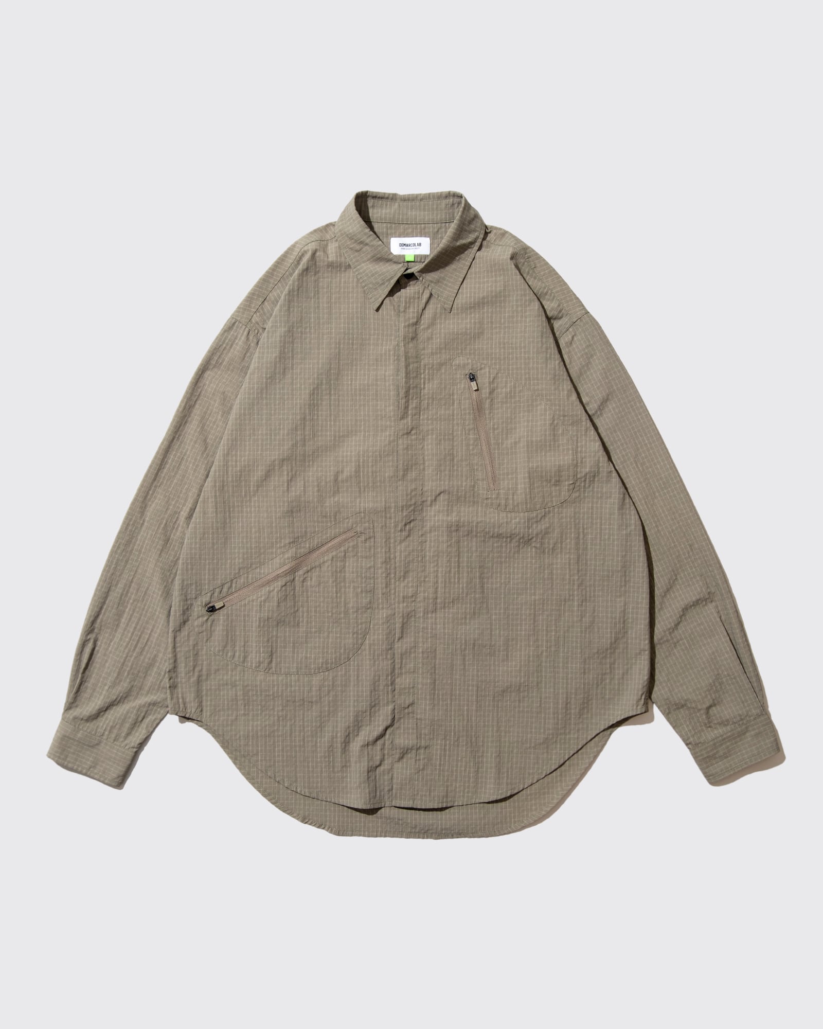 DEMARCOLAB|ATOM II GRID NYLON SHIRT "送料無料"