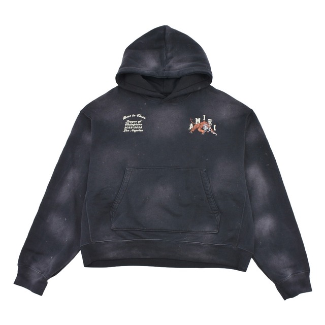 【AMIRI】VINTAGE TIGER VARSITY HOODIE(BLACK)