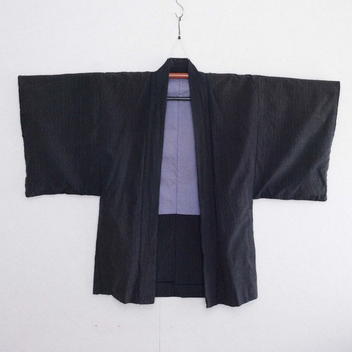 羽織 メンズ 藍染 縞模様 アンティーク着物 ジャパンヴィンテージ 昭和 | haori jacket men indigo stripe pattern japan vintage